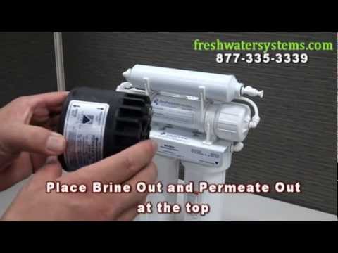 Pentek RO-2500 4-Stage 36 GPD RO System w/Permeate Pump Kit