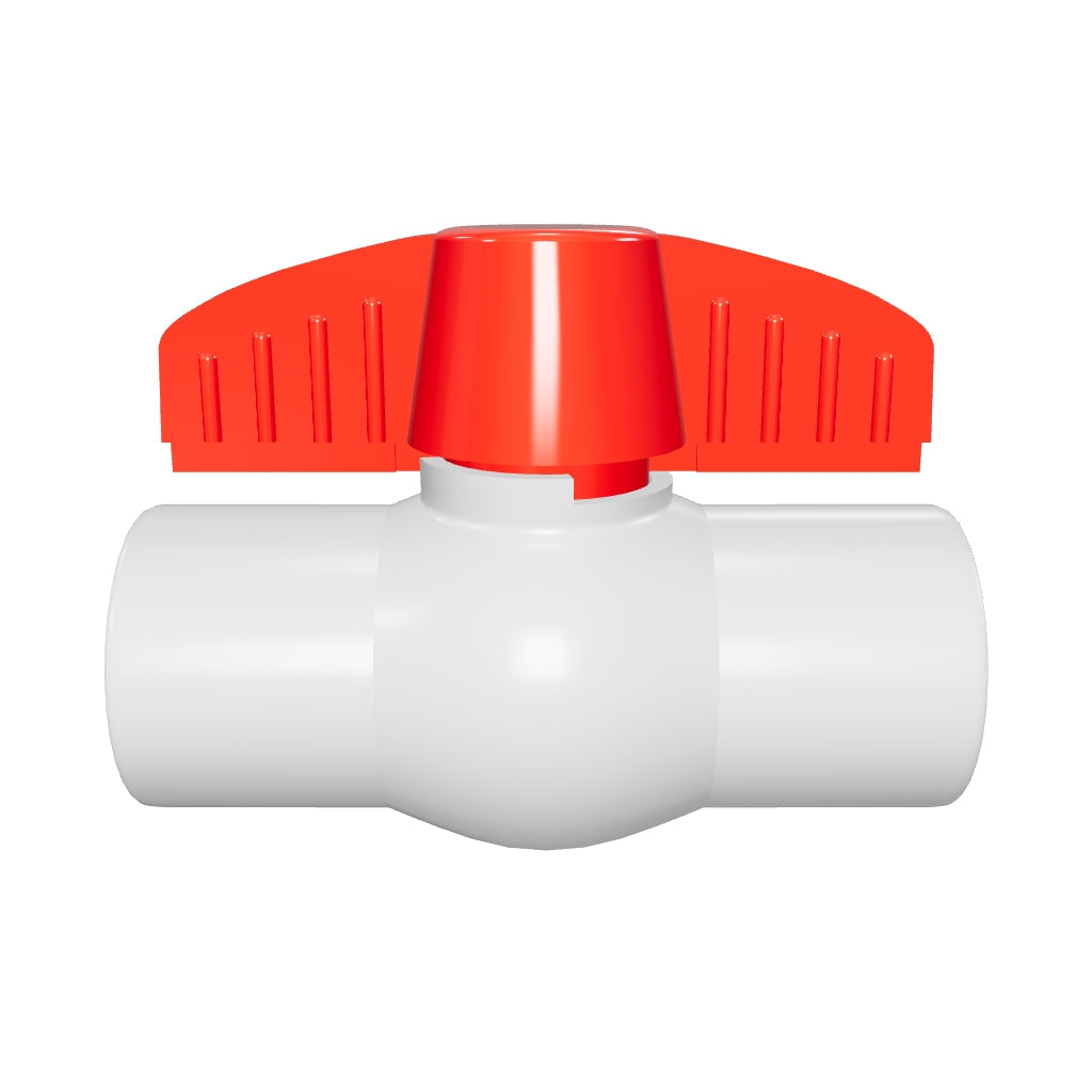 Schedule 40 PVC Molded-In-Place Ball Valve 1-1/4" FPT