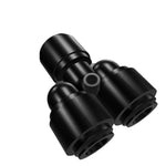 NeoFit - Acetal Black Two Way Divider 10mm in & 8mm out