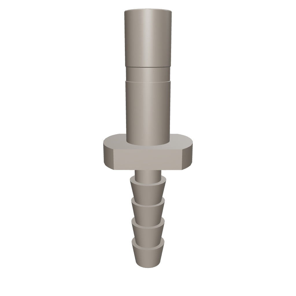 NeoFit - Acetal Natural White Stem Barb Connector 1/4"stem x 1/4"barb