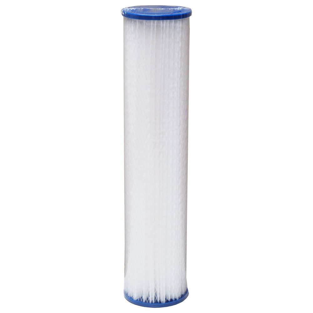 Harmsco® PPFS-BB-20-1 20" Calypso Blue Poly-Pleat Fail Safe Filter 1 mic ABS
