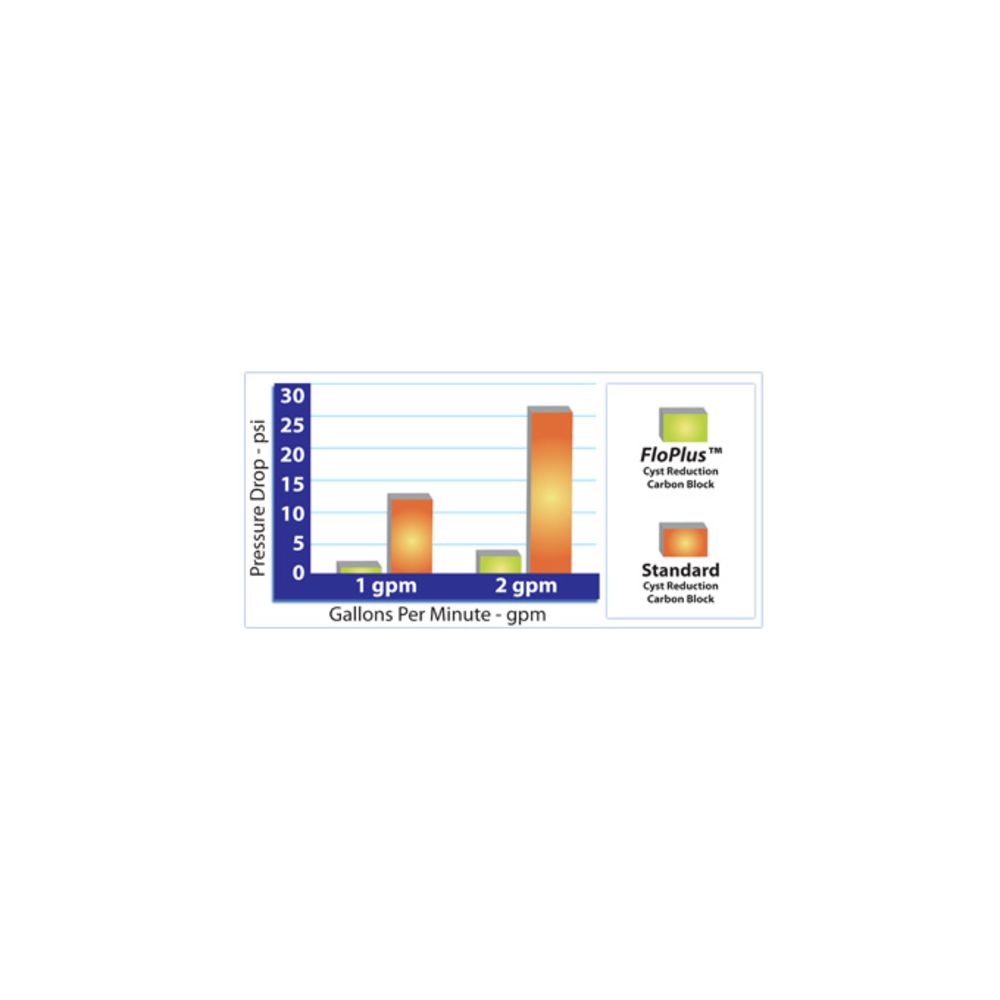 Pentek 455904-43 FloPlus-20 CTO/Cyst 0.5 mic Filter