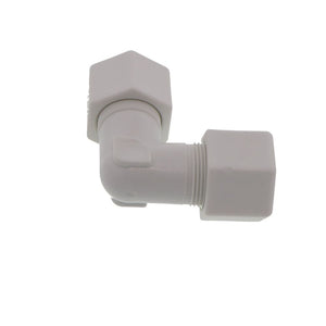 JACO 50-10-P-PG Polypropylene Union Elbow 5/8 OD Tube x 5/8 OD Tube