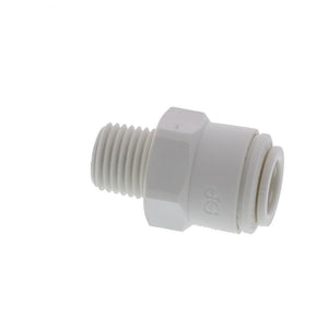 John Guest Male Connector NPTF Polypro - 3/8 x 1/4 NPTF