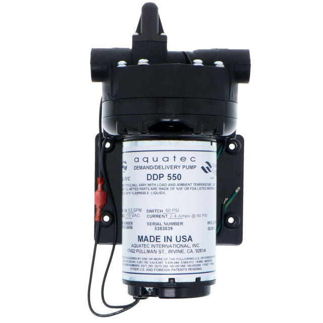 Aquatec 5513-1E01-B606 Pump 6.0 gpm, 1/2 FPT, 115V AC NO Cord