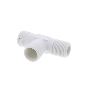 JACO 75-10-8-P Polypropylene Male Run Tee 5/8 OD Tube x 1/2 MPT