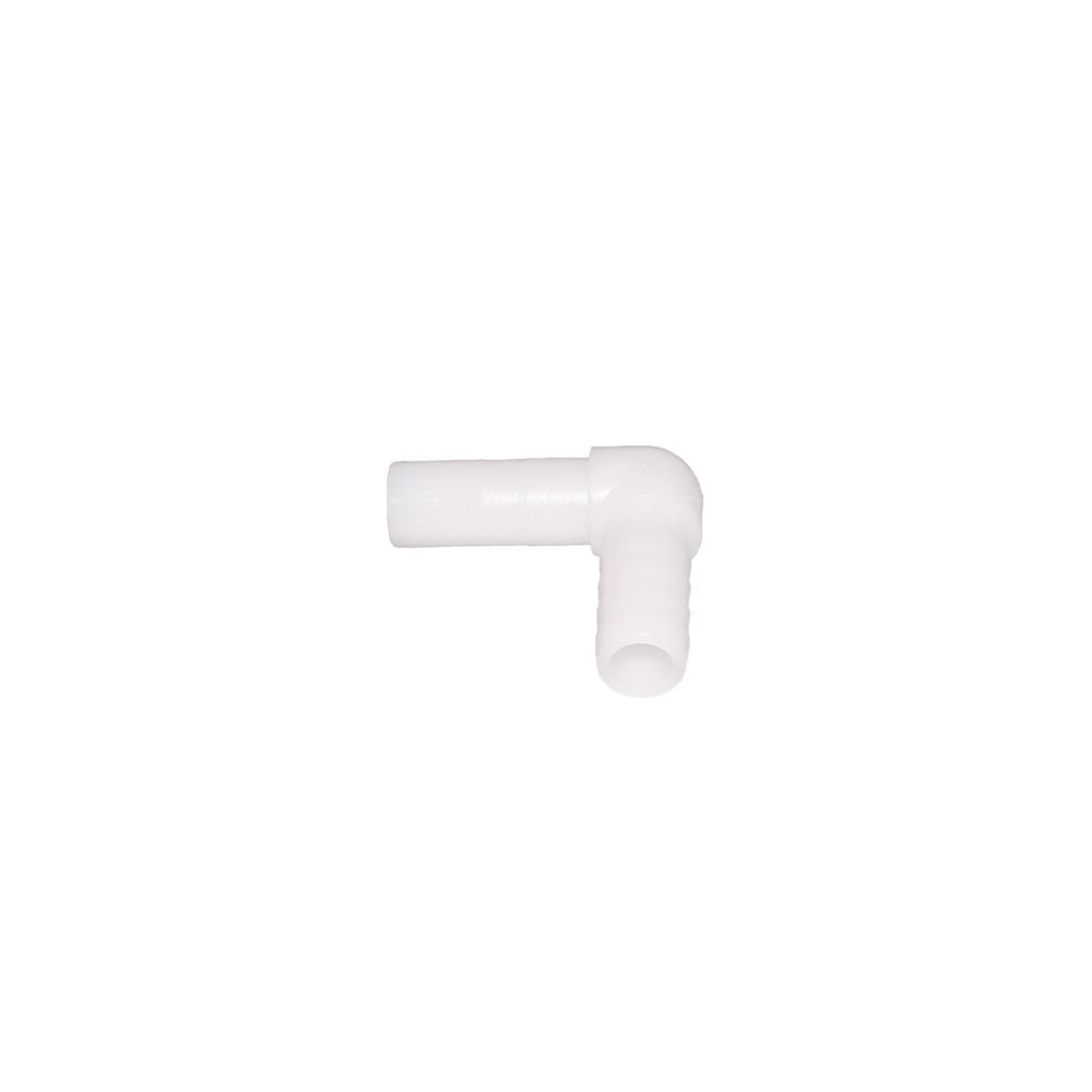 NeoFit - Acetal Natural White Stem Barb Elbow Connector 10mm stem x 8mm barb