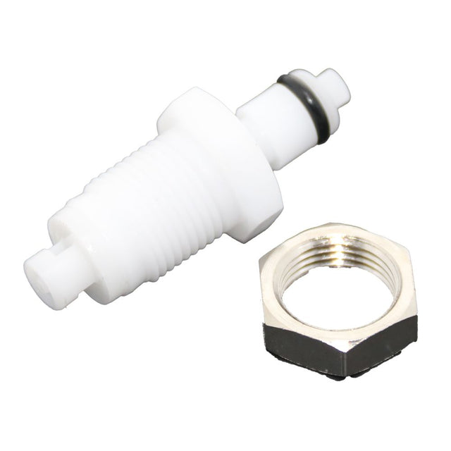 PMCD4201 Valved Panel Mount Hose Barb Coupling Insert 1/16 ID Barb