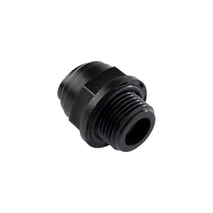 NeoFit - Acetal Black Male Connector- 4mm tube OD x 1/4"BSP[P]