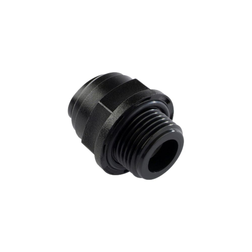 NeoFit - Acetal Black Male Connector- 6mm tube OD x 1/8"BSP[P]