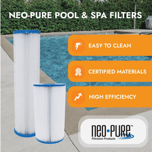 Neo-Pure PS-8P90-AA Pool and Spa Filter 8-15/16" x 17-3/8"