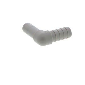 DMfit Stem Elbow Barb Connector  - 3/8 OD Stem x 3/8 ID Barb