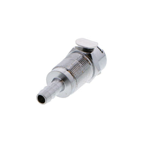 LC16004 Panel Mount Hose Barb Coupling Body 1/4 ID Barb