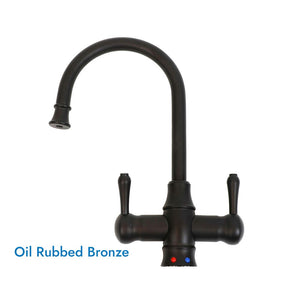 Mountain Plumbing MT1851-NL Traditional Hot & Cold Water Dispenser w/ Bottle Spout & Curved Handles