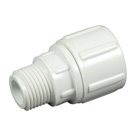 Garden Hose Adapter Female Swivel PVC [FHT203] - 3/4 FGHT swivel x 1/2 MPT