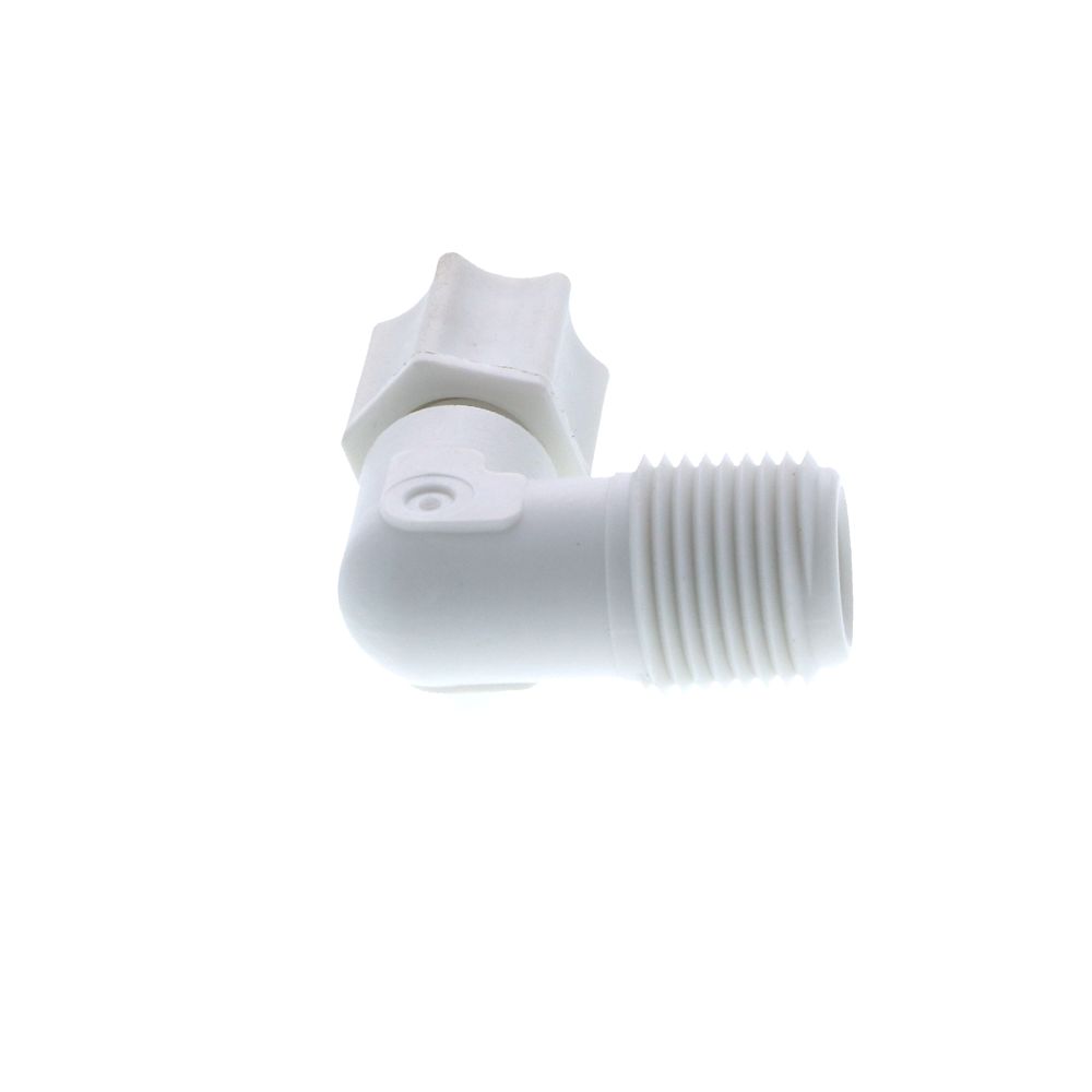 JACO 40-4-6-P-PG Polypropylene Male Elbow 1/4 OD Tube x 3/8 MPT