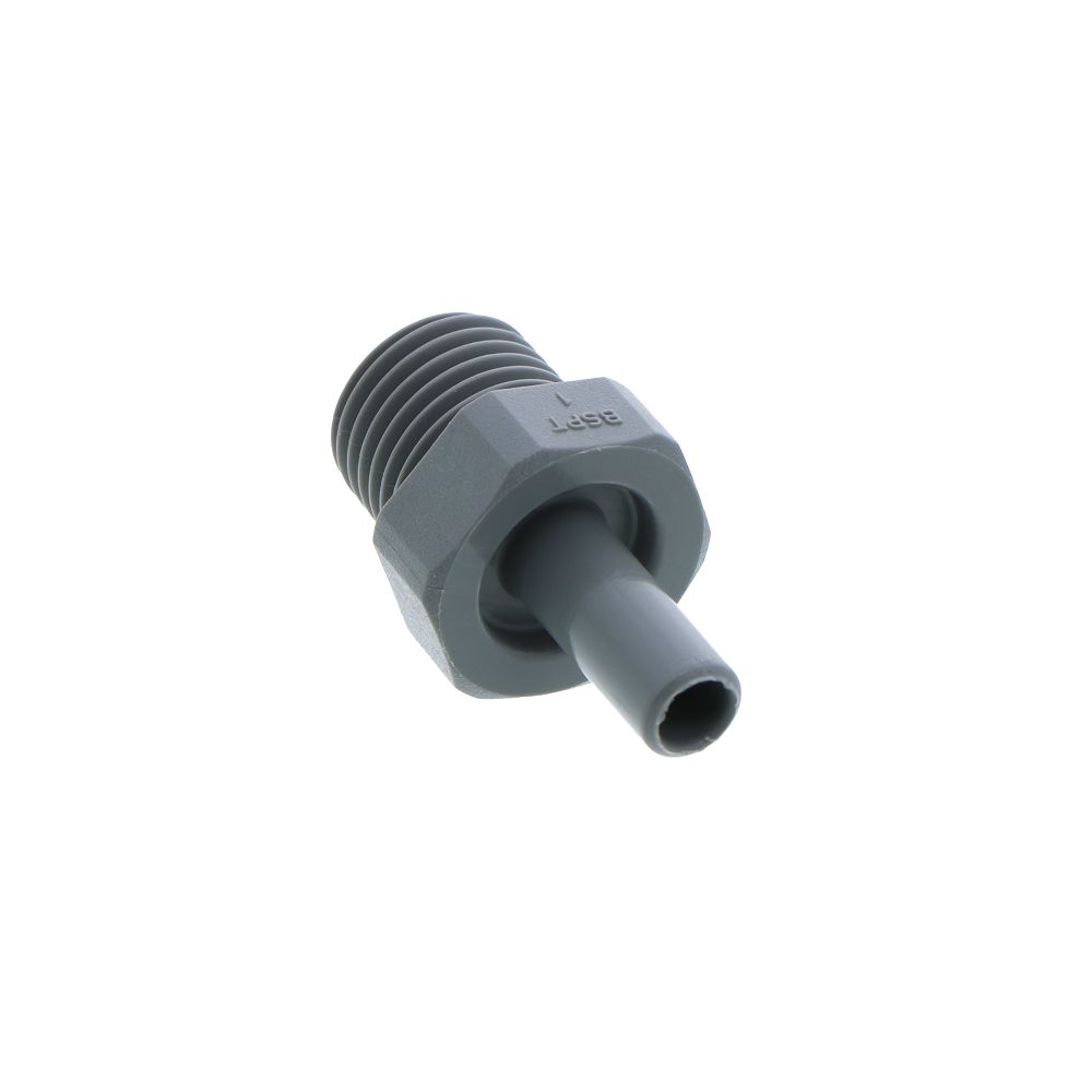 John Guest Stem Adapter BSPT - 1/4 x 1/4  BSPT