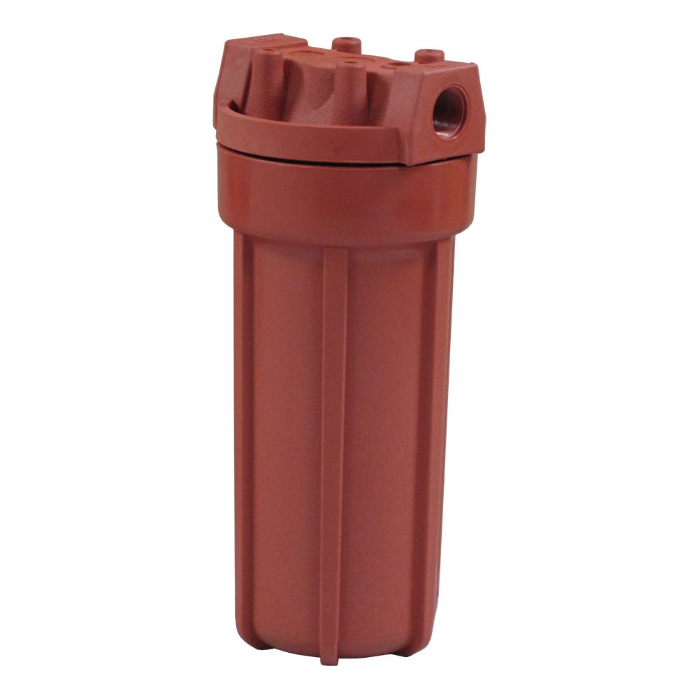 Watts Flowmatic HD4500HT34 10" Standard High Temp Housing 3/4" Red