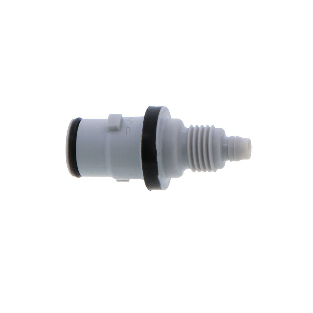 NS2D160212 Valved Panel Mount Hose Barb Coupling Body 1/8 ID Barb