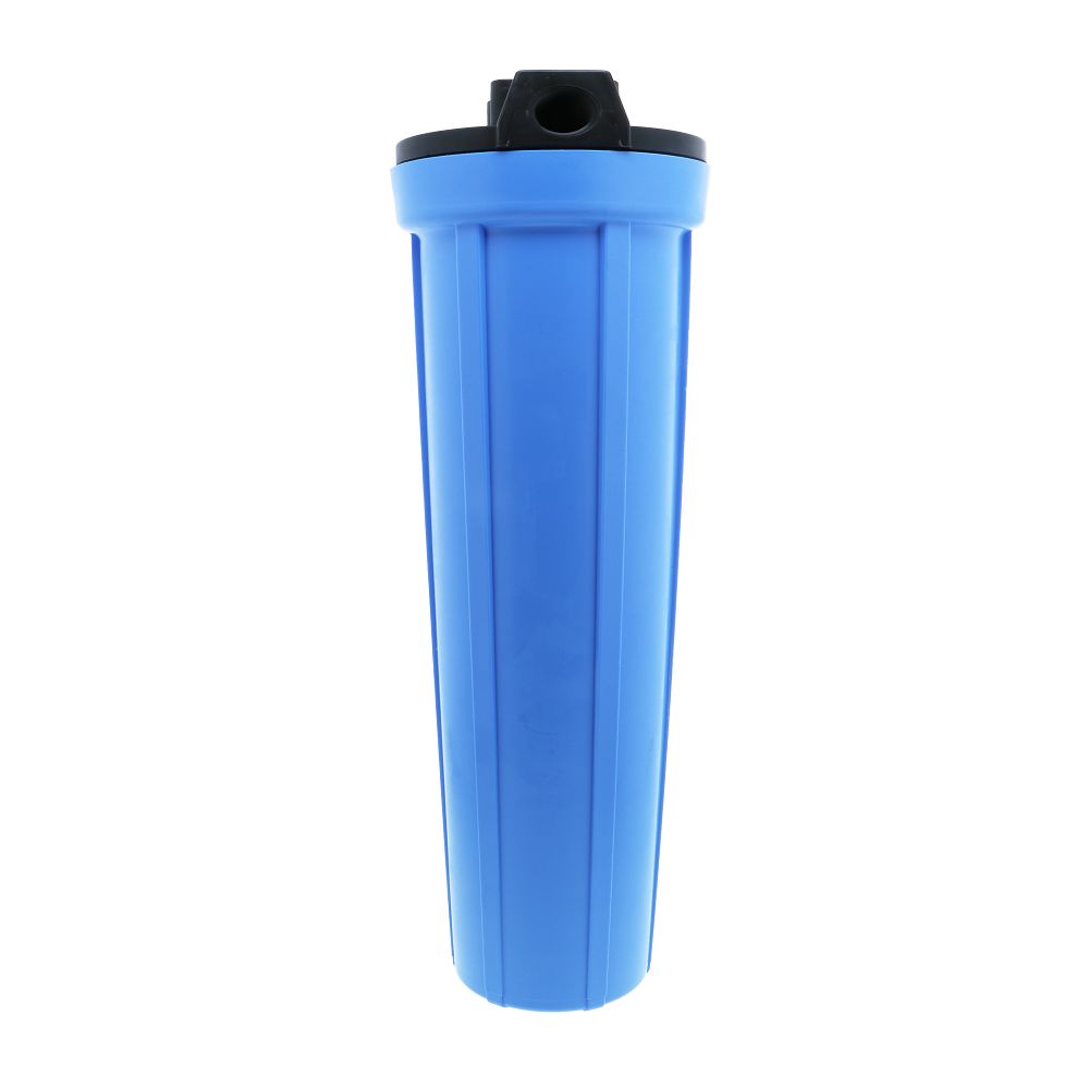 Pentek 20" Slim Line Water Filter Housing Black/Blue w/ PR - 1/2" FPT