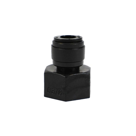 NeoFit - Acetal Black Female Adapter- UN V-Type- 1/2" tube OD x 1/2-16 UN