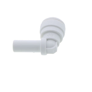 John Guest Stem Elbow Connector Polypro - 3/8 Stem x 3/8