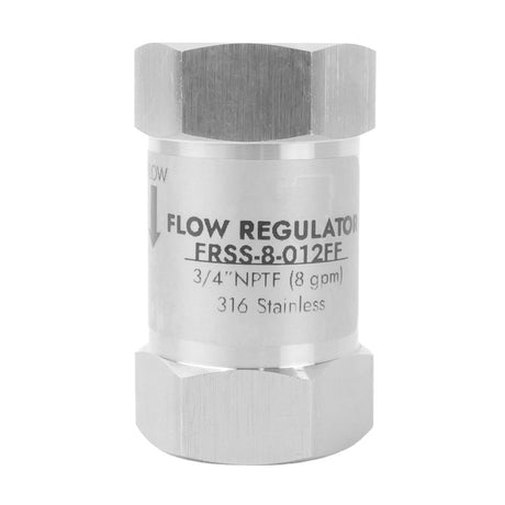 neoFlo Stainless Steel  Flow Control 8 GPM 316ss 3/4 FPT
