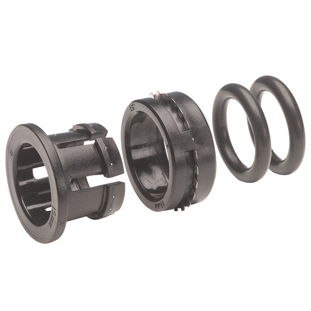 John Guest Plastic Half Cartridge - 6mm Black Double Nitrile O-ring