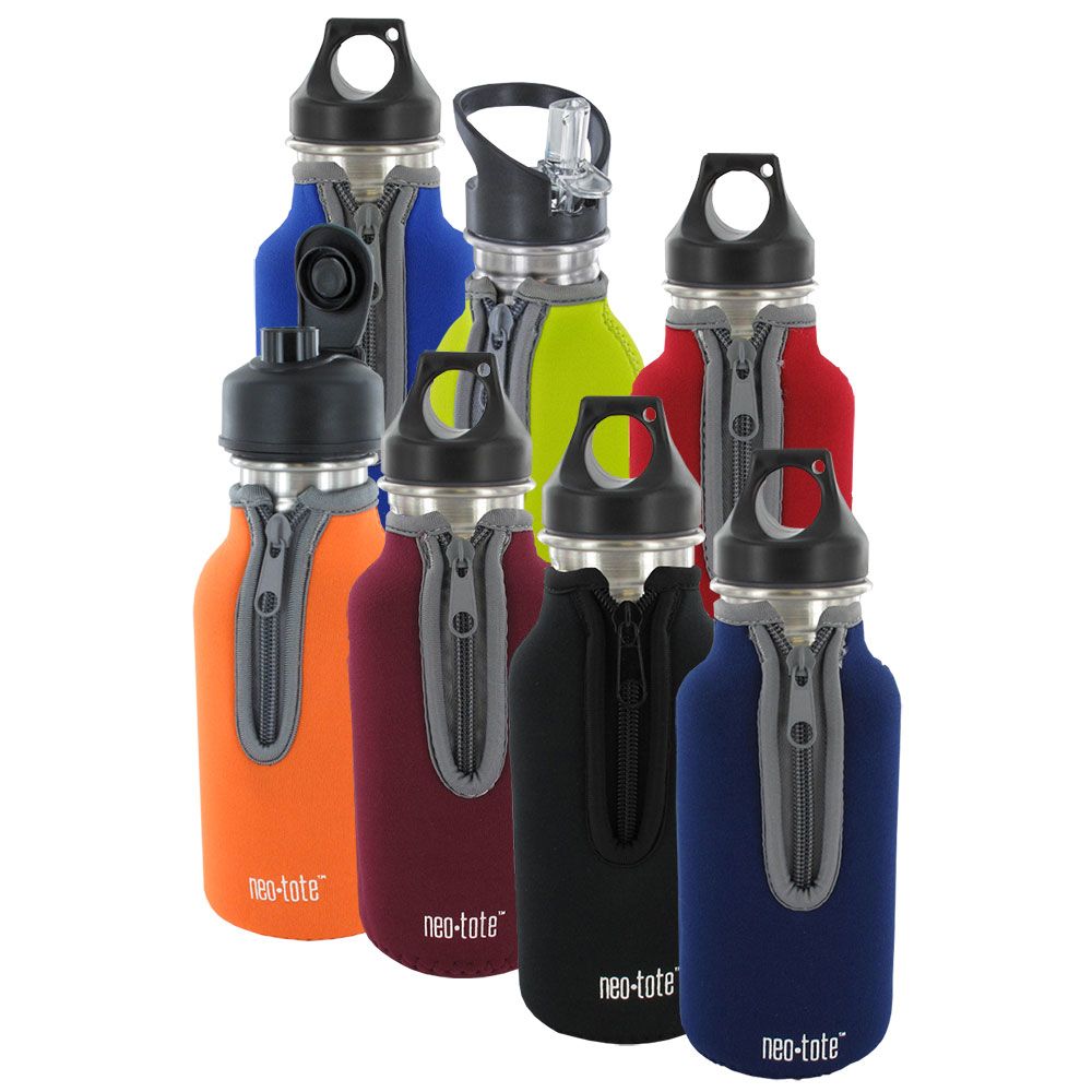 Neo Vas 18 oz. Stainless Steel Water Bottle with Neo Tote