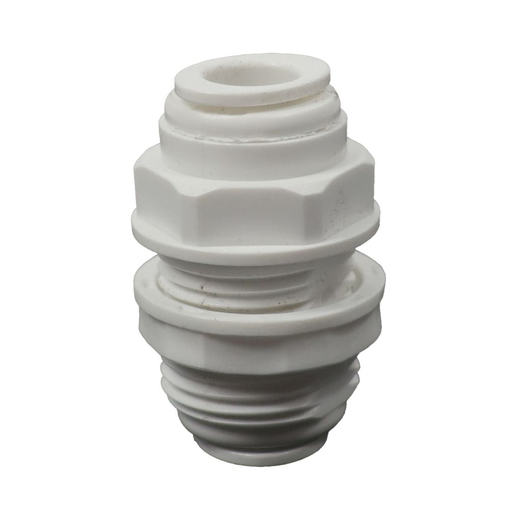 Bulkhead Union Acetal  3/8 qc x 3/8 qc
