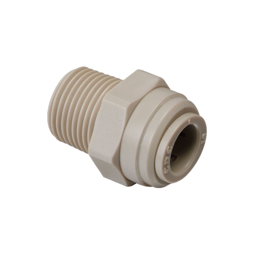 NeoFit - Acetal Gray Male Connector 1/4" tube x 1/4"NPTF