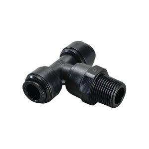 NeoFit - Acetal Black Swivel Tee 4mm [5/32"] x 1/4" BSPP