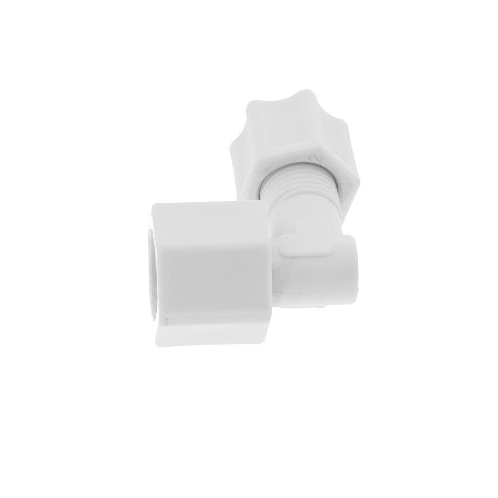 JACO 45-5-4-P-O Polypropylene Female Elbow 5/16 OD Tube x 1/4 FPT