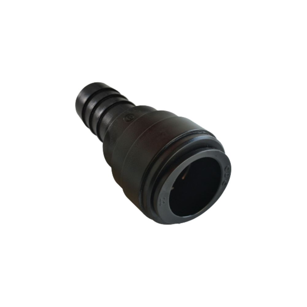 NeoFit - Acetal Black Barb Connector 12mm Tube X 10mm barb