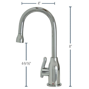 Mountain Plumbing MT1800-NL Hot Water Dispenser w/ Wine Bottle Spout & Curved Handle