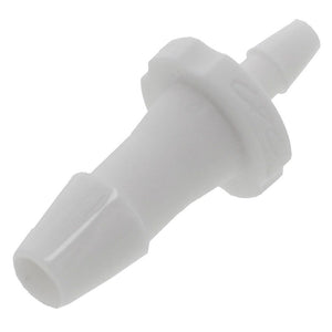 FitQuik Nylon Tube to Tube Straight Reducer Fitting White - 1/4" ID barb x 1/8" ID