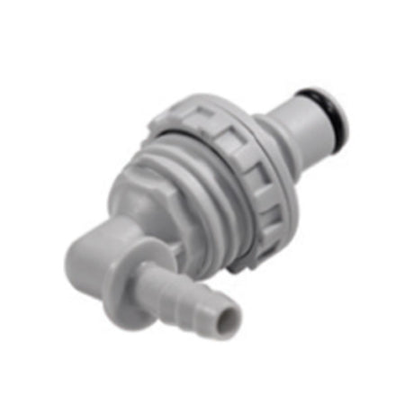 NS4D43004 Valved Panel Mount Elbow Hose Barb Coupling Insert 1/4 ID Barb