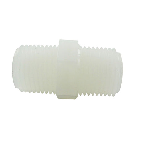 Nipple Hex - 1/2" MPT Natural Nylon
