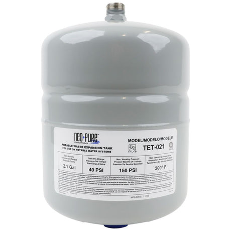 Neo-Pure Thermal Expansion Tank 2.1 gal  3/4 MNPT