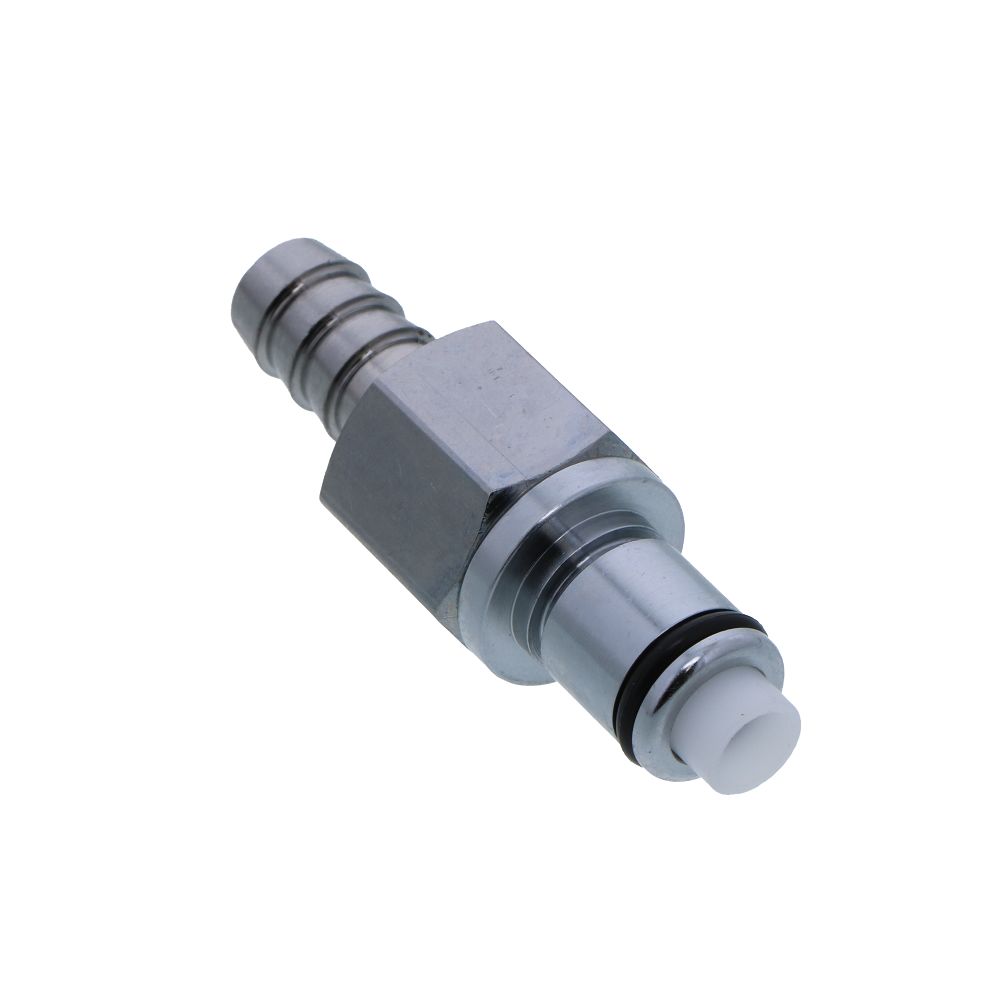 LCD22005V Valved In-Line Hose Barb Coupling Insert 5/16 ID Barb FKM [Viton] O-rings