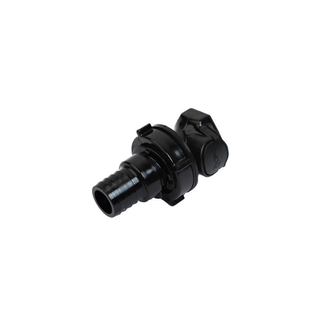 HFCD161257 Valved Panel Mount Hose Barb Coupling Body  3/4 ID Barb