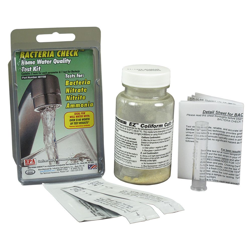 Bacteria Check Kit w/ Nitrite, Nitrate and Ammonia