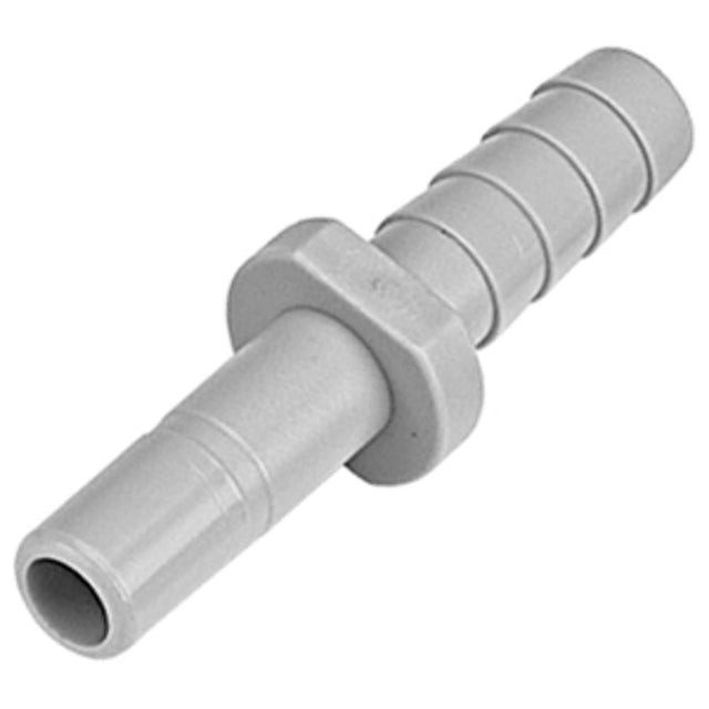 DMfit Stem Barb Straight Connector - 1/2 OD Stem x 1/2" ID Barb