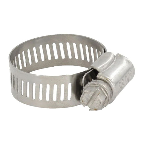 Stainless Steel Hose Clamp 201 SAE # 16 - 1/2" W, 1/4 Hex SS Screw [11/16" - 1-1/2]