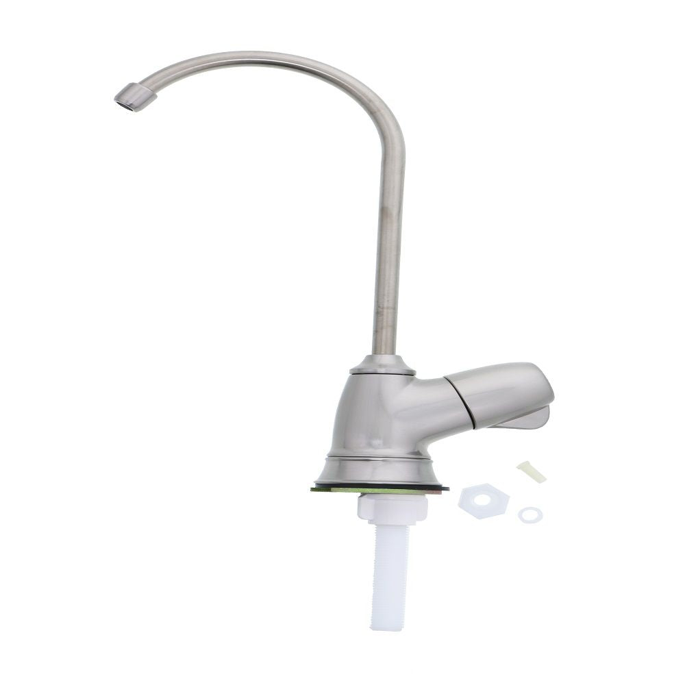 Contemporary Brushed Nickel Plastic Drinking Water Faucet