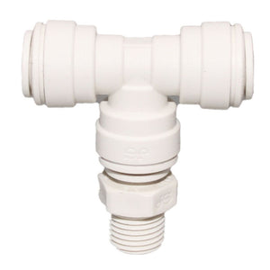 John Guest Swivel Branch Tee Polypro - 1/4 x 1/8 NPTF