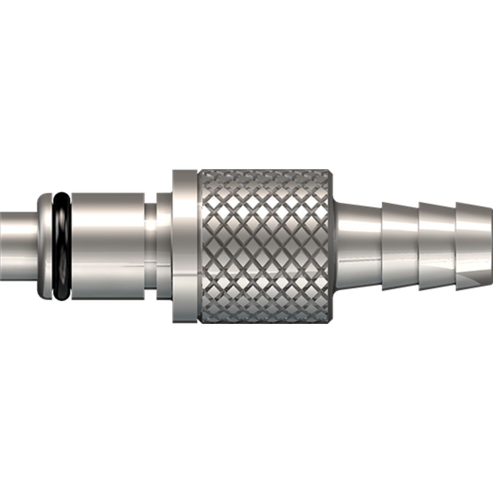 LinkTech 40CB Series Straight Male, Valaved, 5/16" HB, Chrome Brass, Buna N