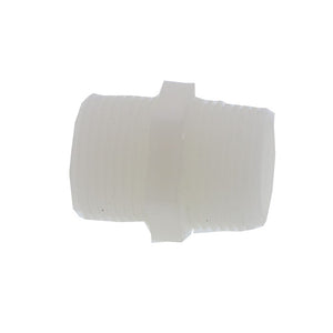 Nipple Hex - 3/4" MPT Natural Nylon