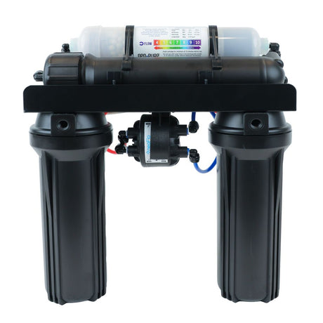 neoPure 4 Stage 25 GPD RO Manifold Retrofit Alkaline Remineralizer, 0.5µ Post Filter and Permeate Pump