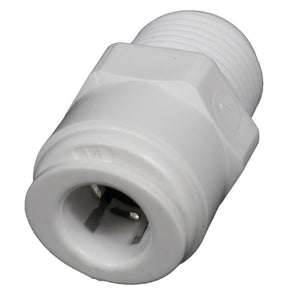 Male Connector Acetal 3/8 qc x 3/8 MNPT
